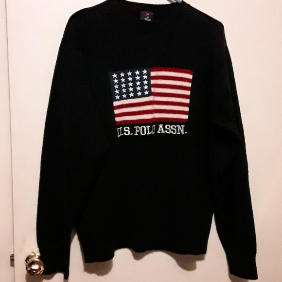 U.S. Polo Assn. Sweaters - U.S. Polo Assn. sweater with an American Flag
